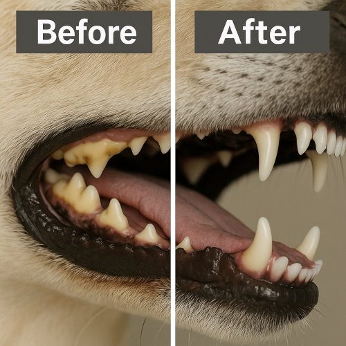 Dental Cleaning for Pets Before-After Dental Cleaning for Pets Before-After